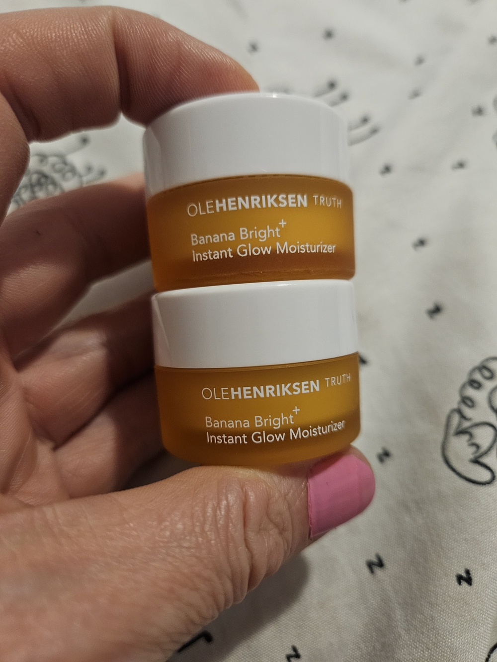 Ole Henriksen Banana Bright Instant Glow Moisturizer - White & Yellow Jars